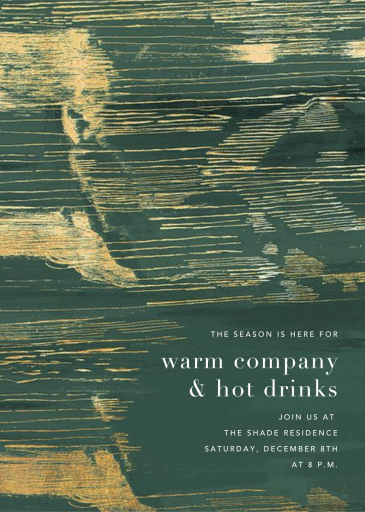 Plaster - Winter Party Invitation by Kelly Wearstler