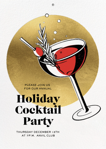 Merry Martini - Christmas Party Invitation by Paperless Post