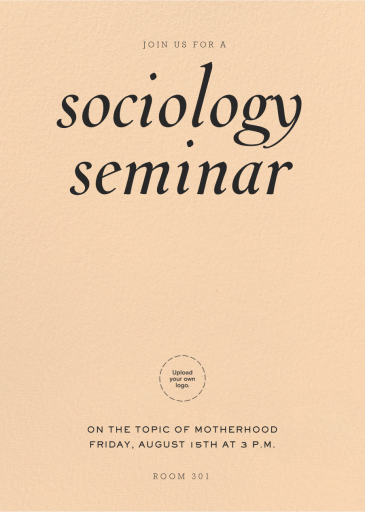 Claro - Seminar Invitation by Paperless Post