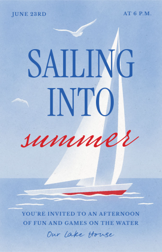 Nautical Voyage - Cocktail Party Invitation by Paperless Post