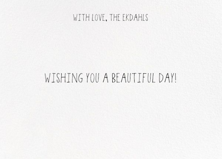 Double Hand Drawn Bordered - Stationery by Linda and Harriett - Back