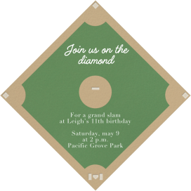 Baseball Diamond - Birthday Invitation by Paperless Post