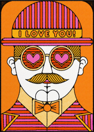 Loving Eyes (Nolan Pelletier) - Greeting Card by Red Cap Cards