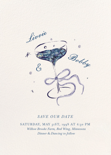 Moonlit Coupe - Save the Date by Ten Story Stationery