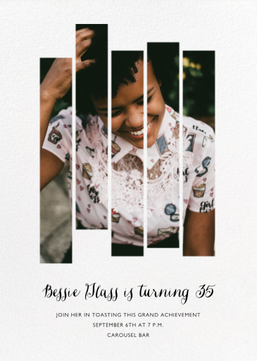 Five Dancing Photo Strips - Birthday Invitation by Paperless Post