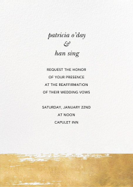 Simple Brushstroke - Wedding Invitation by Sugar Paper