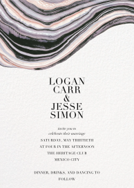 Marbleized (Invitation) - Printable Invitation by Kelly Wearstler