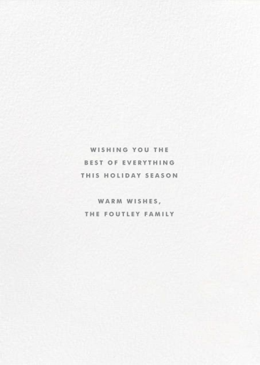 Winter Flakes by The Indigo Bunting - Back