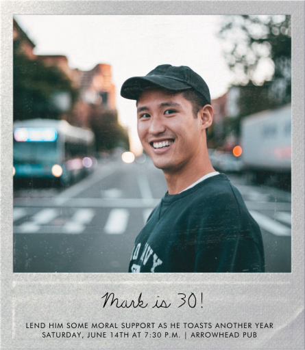 Snapshot Metallic (Single Sided) - Square - Launch Party Invitation by Paperless Post