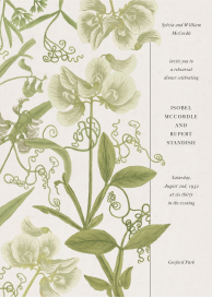 Sweet Peas - Rehearsal Dinner Invitation by John Derian