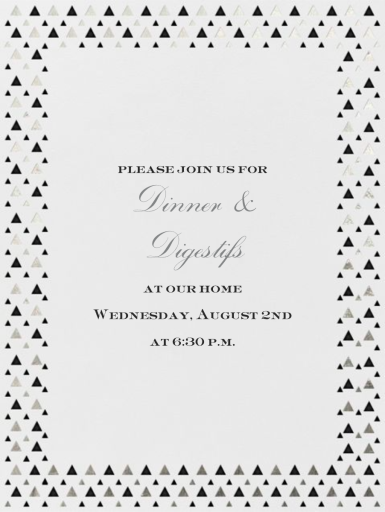 Triangles - Party Invitation by Paperless Post
