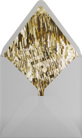 Rainbow Tinsel Fringe Border - CONFETTISYSTEM Envelope