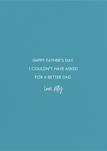 Plaid Frocket - Greeting Card by 2021 Co. - Back