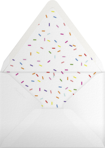 Radiant Birthday Cake - Paperless Post Envelope