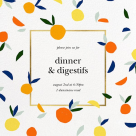 Citrus Twist - Dinner Party Invitation by kate spade new york
