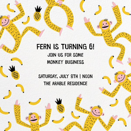 Monkey Around (Square) by Hello!Lucky