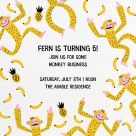 Monkey Around (Square) by Hello!Lucky