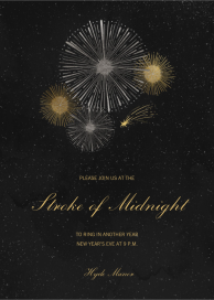 Firework Burst - New Year's Eve Invitation by Sketch Design Studio