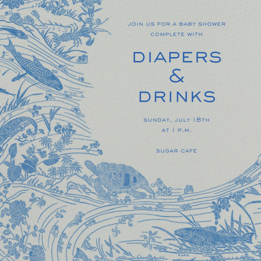 Big Wave - Baby Shower Invitation by Schumacher