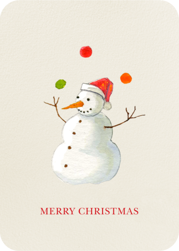 Juggle All the Way - Christmas Card by Felix Doolittle