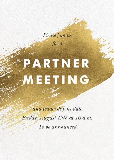 Modern Brushstroke by Paperless Post