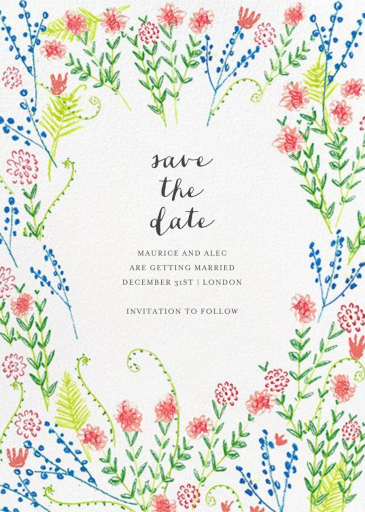 Penciled Garden - Invitation by Mr. Boddington's Studio