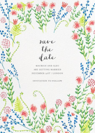 Penciled Garden - Save the Date by Mr. Boddington's Studio