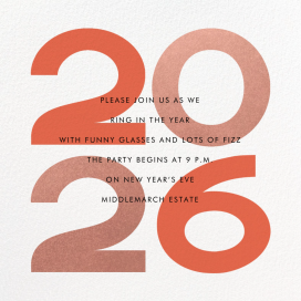 A Peachy New Year by Paperless Post