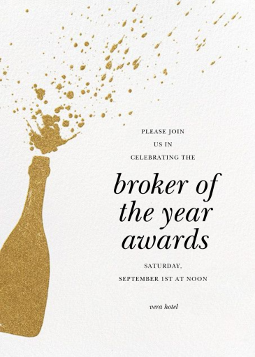 Champers - Awards Ceremony Invitation by Paperless Post