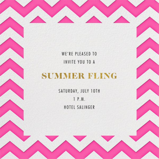 Chevrons - Square by Paperless Post