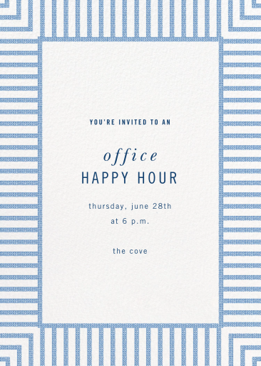 Seersucker Stripe - Cocktail Party Invitation by kate spade new york