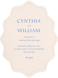 Embossed Cutout - Wedding Invitation by Paperless Post