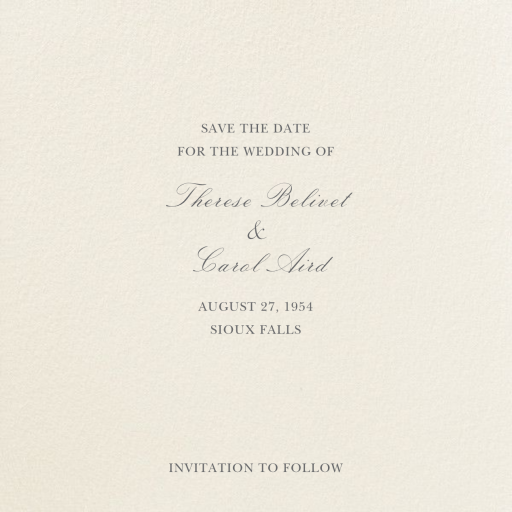 Cranberry (Save the Date) by Felix Doolittle - Back