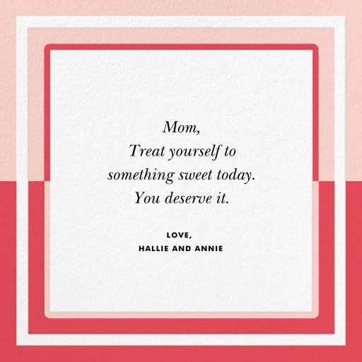 Colorblocked Border - Mother's Day Card by kate spade new york