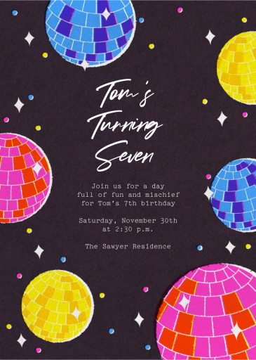 Disco Party by Paperless Post