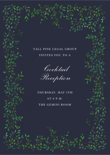 Hedgerow Happy - Cocktail Party Invitation by Happy Menocal