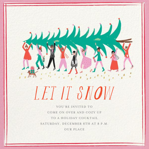 Helping Hands - Christmas Party Invitation by Mr. Boddington's Studio