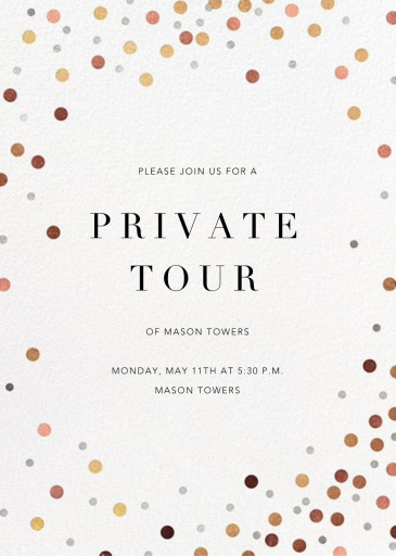 Coriandoli - VIP Event Invitation by Paperless Post