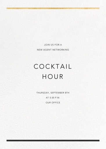 Minimal Foil Border - Networking Event Invitation by Paperless Post