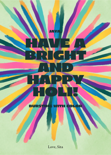 Pichkari - Holi Card by Paperless Post