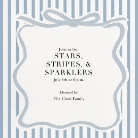 Coquette Ribbons - 4th of July Invitation by Sugar Paper