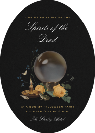 Crystal Ball Halloween Invitation