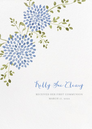 Watercolor Dahlias by Paperless Post