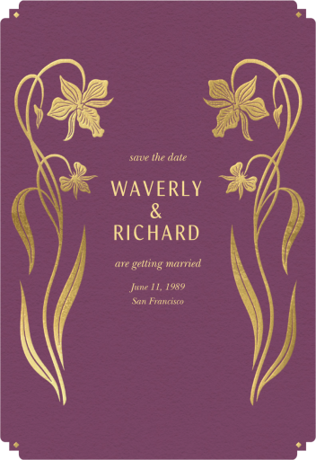 Twin Flowers - Save the Date by Chand Sitara