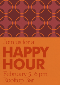 Geometric Motif - Happy Hour Invitation by Few & Fahr Studio