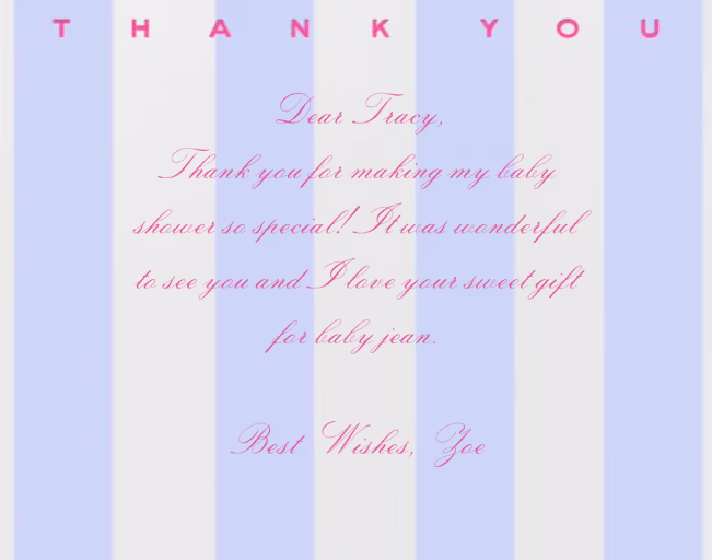 Awning Stripe - Thank You Card by Paperless Post
