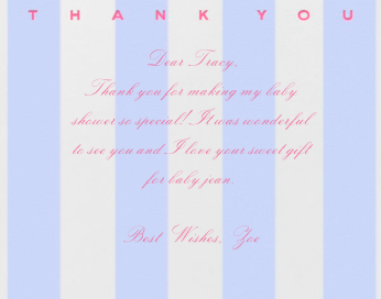 Awning Stripe - Thank You Card by Paperless Post
