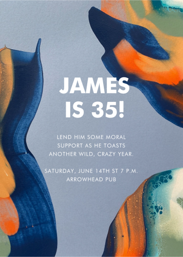 Flow - Birthday Invitation by Moglea