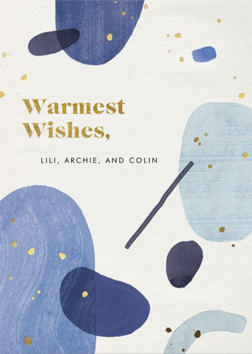 Bluets - Holiday Card by Paperless Post