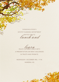 Autumn Boughs - Business Dinner Invitation by Felix Doolittle
